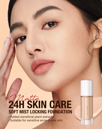 O.TWO.O Liquid Foundation Cream – 30ml High Coverage Makeup Base, SPF30 Waterproof Concealer Foundation for Face
