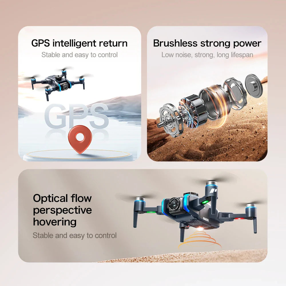 New XT808 Folding Drone – 5G Optical Flow GPS, WIFI Transmission, Professional Aerial Camera Quadcopter Toy Gift
