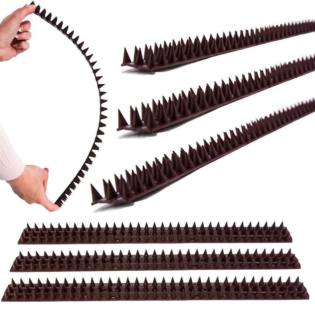 Spike Defender Fence Wall Spikes - Garden Security Intruder Repellent, Anti-Climb Bird Protection for Balconies and Railings