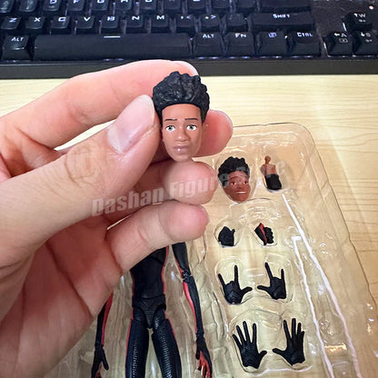 SHF Miles Morales Action Figure – Marvel Spider-Man Across the Spider-Verse Collectible Toy