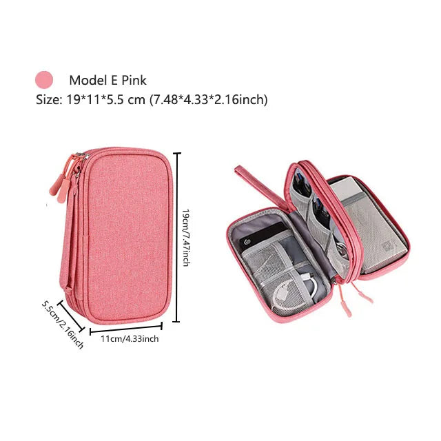 Waterproof Travel Cable Organizer Bag – Portable Digital Storage Pouch for Electronic Accessories