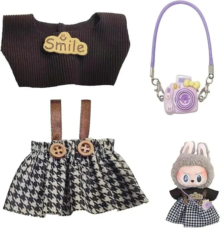 17cm Labubu Doll Clothes Set — Stylish Outfit for 17cm Labubu Dolls