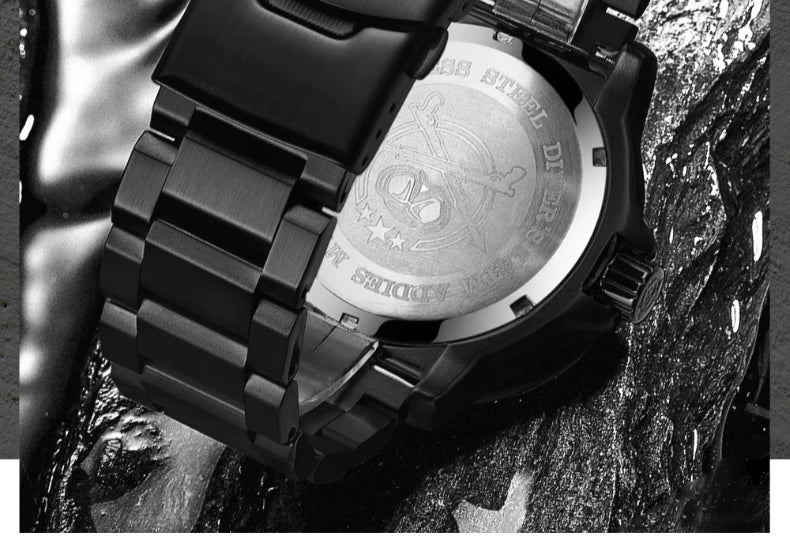Addies Men's Military Watch - Luminous, Multi-Functional Quartz with Nylon & Steel Strap, Waterproof Outdoor Sports Watch