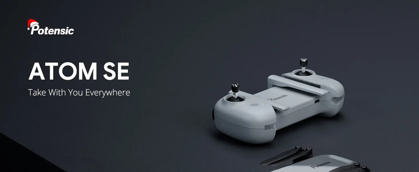 Potensic ATOM SE Drone — Under 249g GPS, Auto Return, Single-Axis Gimbal, EIS, 4KM Waypoint & Follow Me