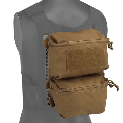 V5 FCPC Tactical Vest Backplate – Military Airsoft Hunting Plate Carrier with Sub-Package, Double Mag & Sundries Pouch