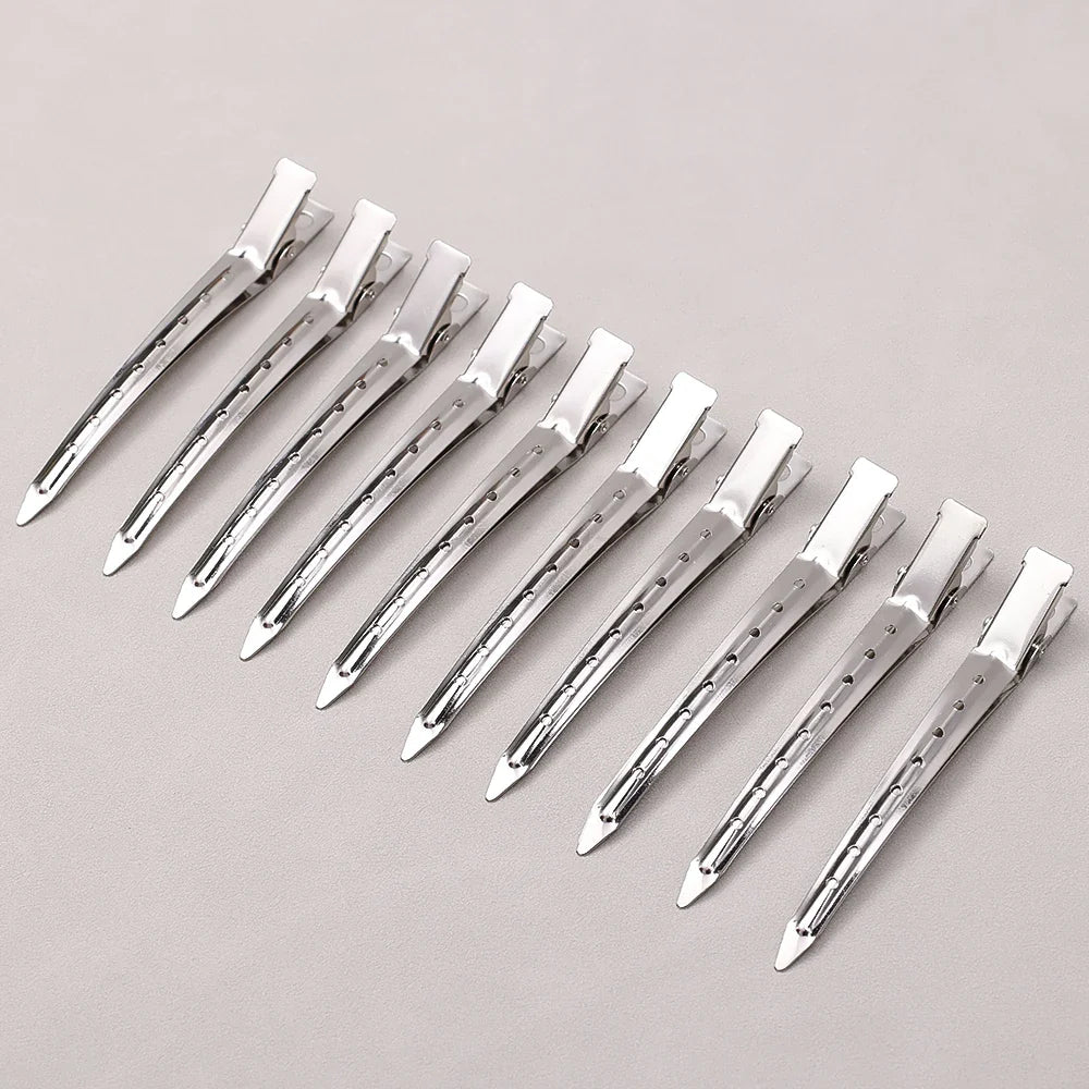 Metal Duckbill Hair Clips for Curly Hair – Hairpin Barrettes, Styling Clamps & Root Barrette Tools