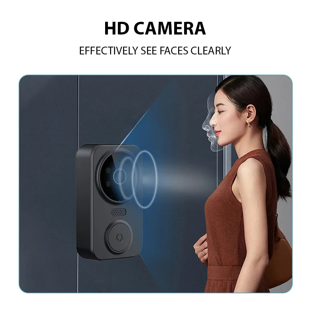 4.3" Wireless Video Doorbell — HD IPS Screen, 2.4G WiFi, Smart Intercom, Two-Way Talk, Night Vision