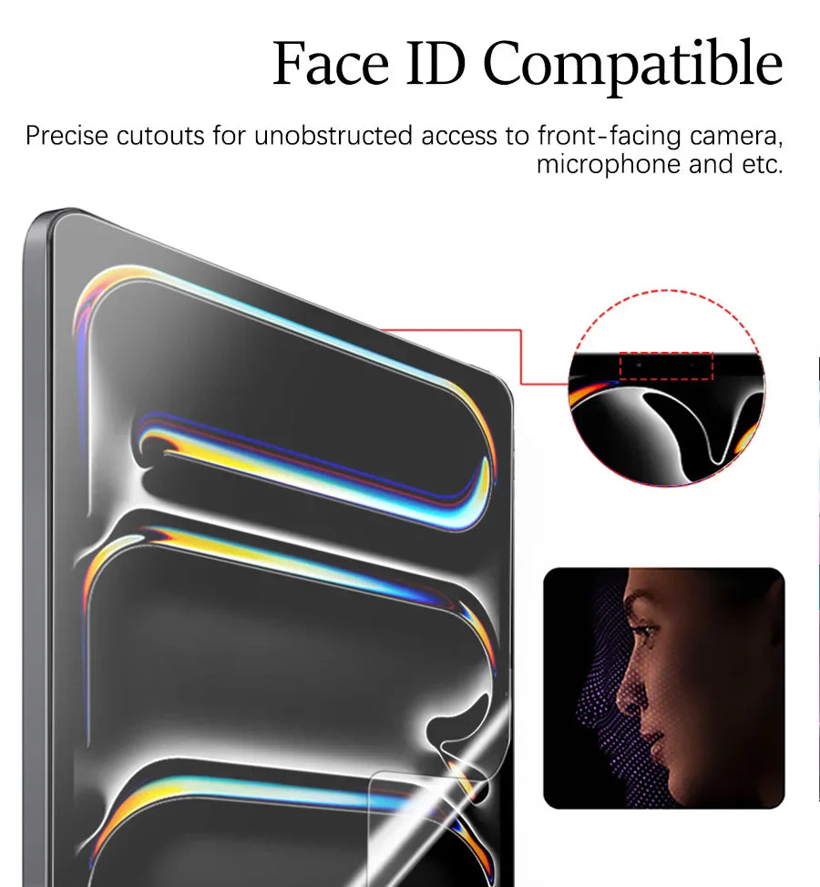 3Pcs Paper-Like Screen Protector for iPad Air & Pro – Compatible with 6th to 10th Gen (11", 12.9", 10.5")