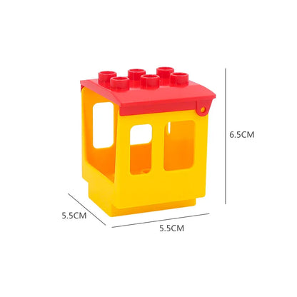 New Large Building Blocks Toys – Cartoon Princess Carriage, Car & Airplane Vehicle Models, Big Bricks Gift for Kids