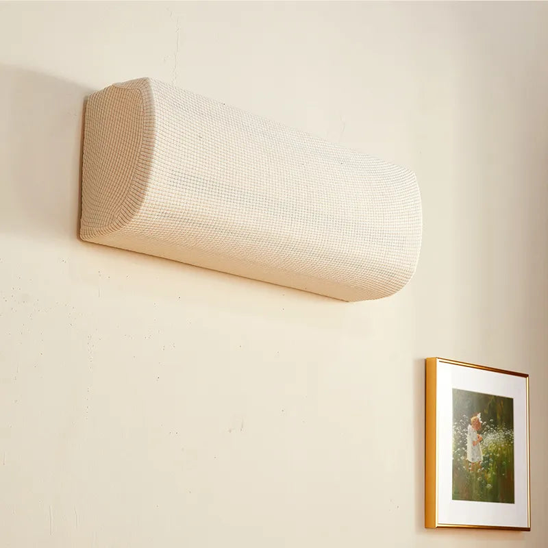 Polar Fleece Air Conditioner Cover: Wall-Mounted Anti-Dust Protector, Easy Cleaning Polyester AC Cover for Home Use