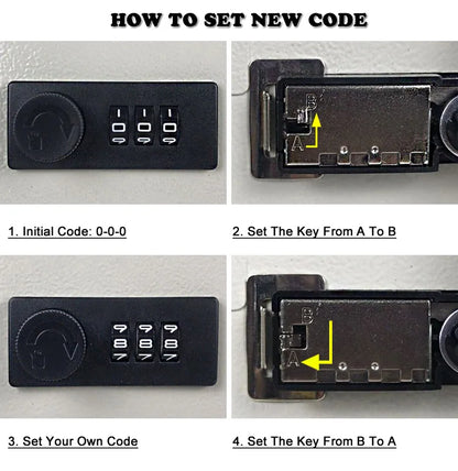 Key Safe Box – Multi-Key Storage Organizer with Password for Spare Car Keys, Home, Office, and Store Use
