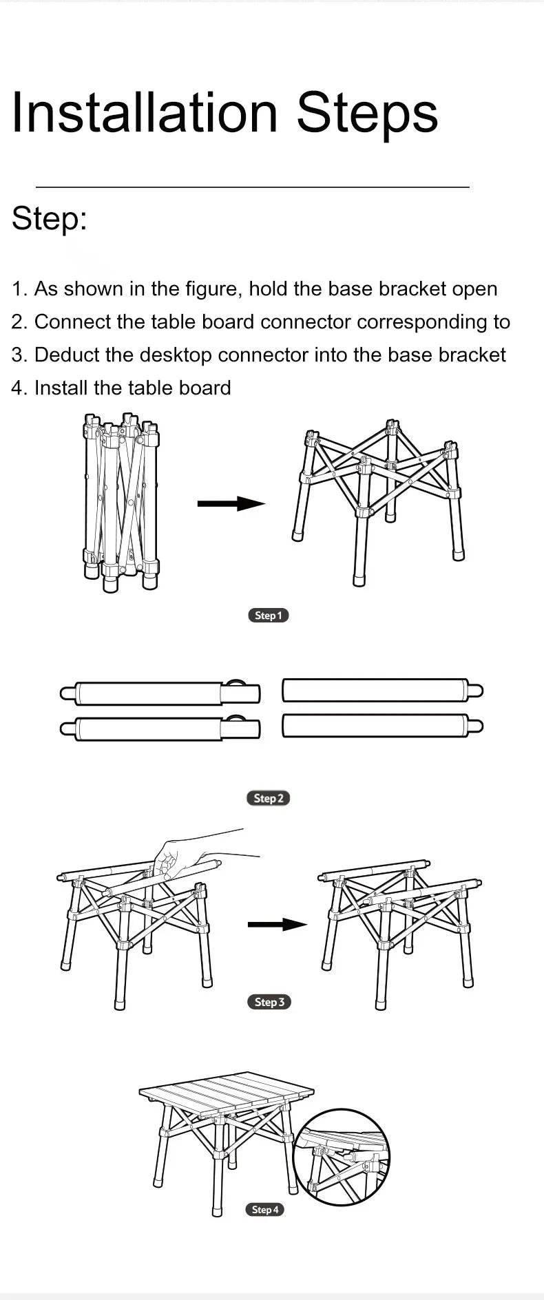 Naturehike Aluminum Folding Camping Table – Portable Outdoor Picnic & BBQ Table