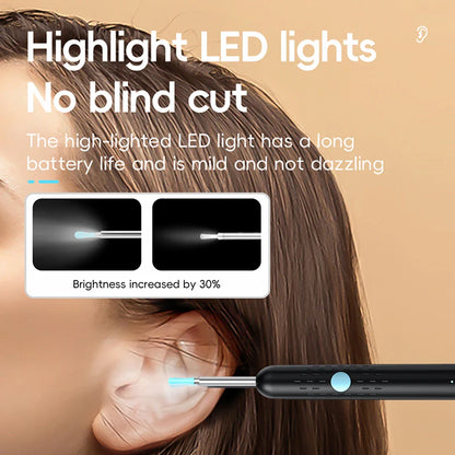 Smart Visual Ear Cleaner Set with 1080P Camera – WiFi Ear Wax Removal Tool with HD LED Lights & Earpick Endoscope