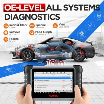 Autel MaxiCOM MK808BT PRO OBD2 Scanner – Bluetooth Car Diagnostic Code Reader, PK MK808KBT/MK808S
