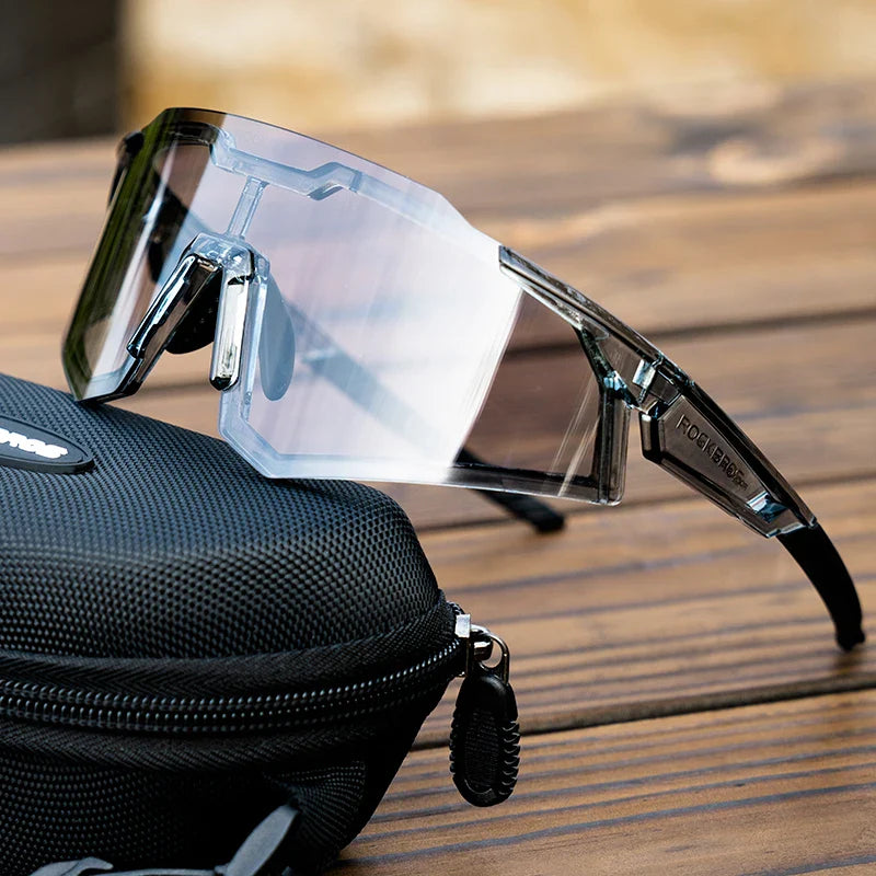 ROCKBROS Cycling Glasses — Photochromic & Polarized Bike Sunglasses for MTB, Road & Outdoor Sports