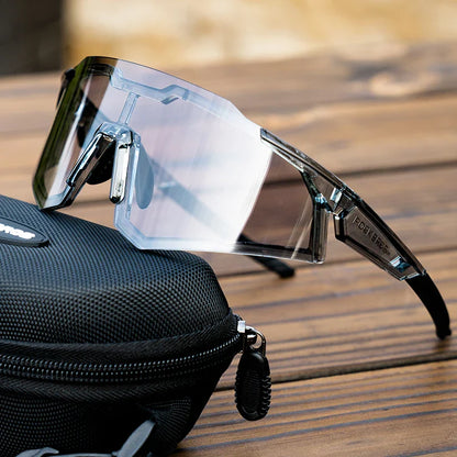 ROCKBROS Cycling Glasses — Photochromic & Polarized Bike Sunglasses for MTB, Road & Outdoor Sports