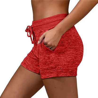 Summer Women’s High Waist Elastic Printed Shorts — Casual Sport Fitness Running Oversize Sweatpants