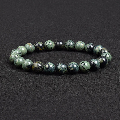 Genuine Natural Stone Beaded Bracelet – Apatite, Lapis Lazuli, Agate & Tiger Eye High Quality Crystal Gem Jewelry Bangle for Men & Women