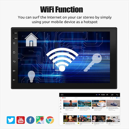 ESSGOO 2-Din Android Car Radio — 7/9/10" CarPlay Multimedia Player with GPS, Stereo Video Player for Tesla-Style, Nissan & Hyundai