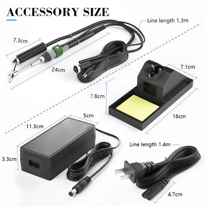 T12A Desoldering Station – Suction Tin Gun & Hot Air Gun with STM 32 Control for Precision Soldering Work