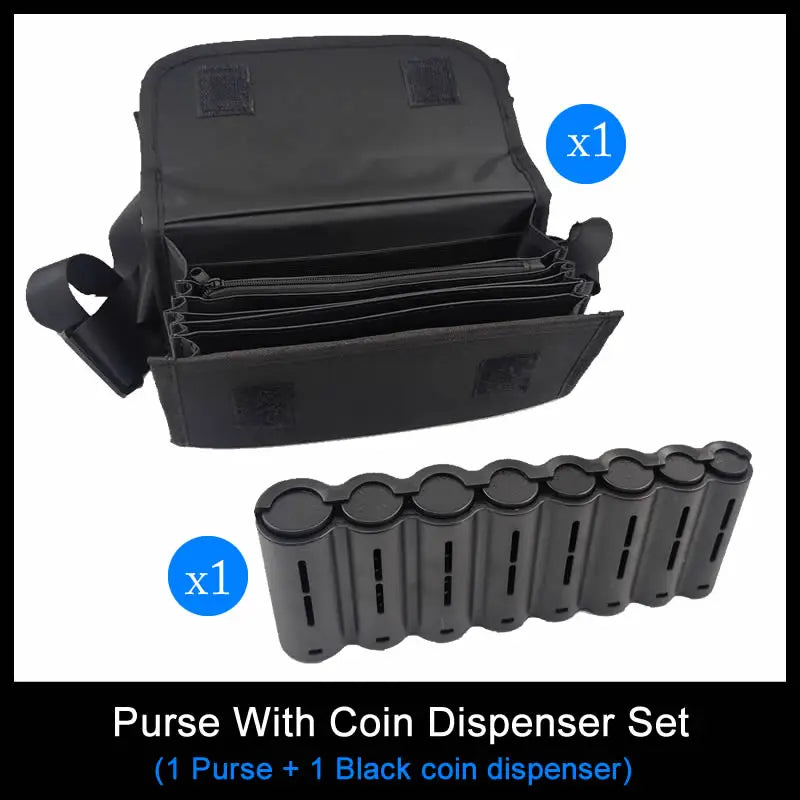 Multi-Pocket Waist Bag – Portable Euro Coin Holder & Money Storage Wallet for Waiters, Drivers & Phones