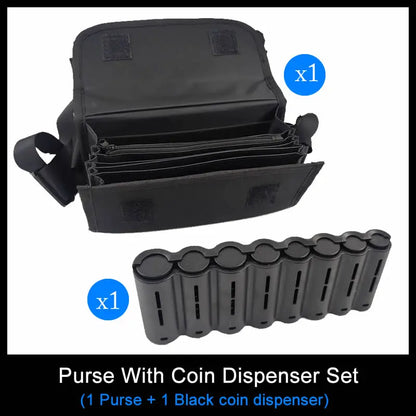Creative Portable Coin Storage Wallet – Multi-Pocket Euro Coin Holder & Cash Fanny Pack with 8 Slots