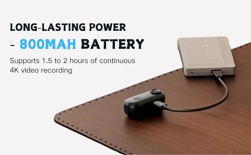 4K UHD Mini Vlog Camera – Wireless WiFi Sports Action Pocket Camcorder