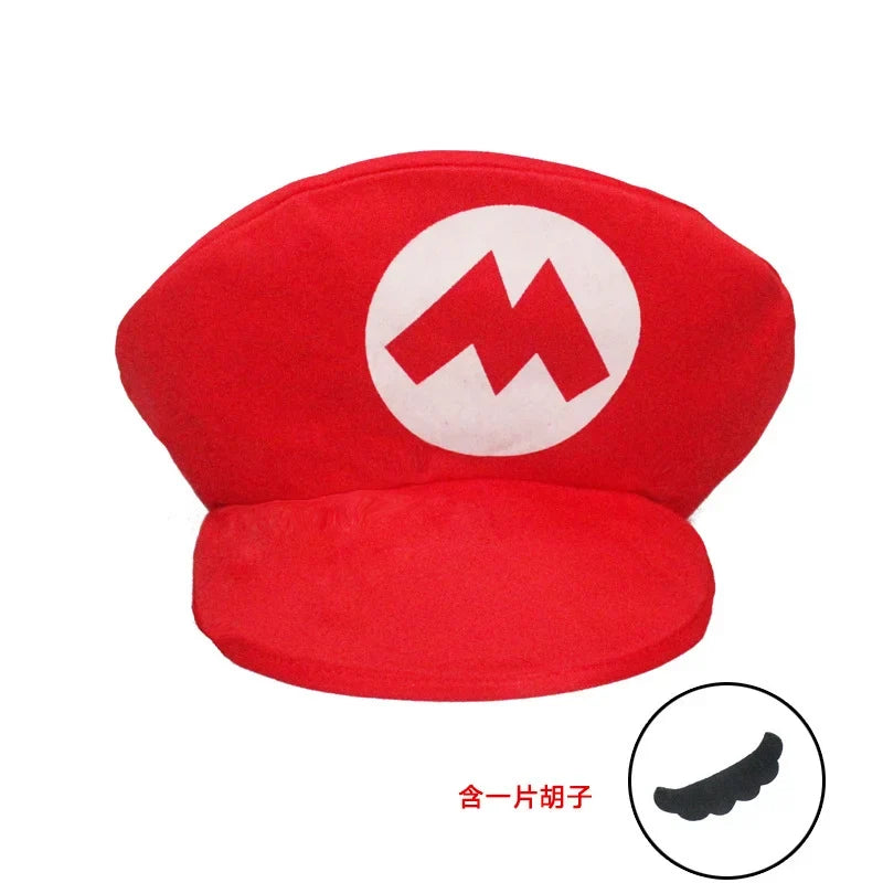 Girls Super Bros Cosplay Dress Set - Puff Sleeve Halloween & Birthday Party Costume