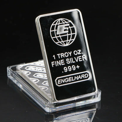 1 Troy Ounce Silver Bullion Bar Replica – Collectible Coins from Various Countries, Gift Copy