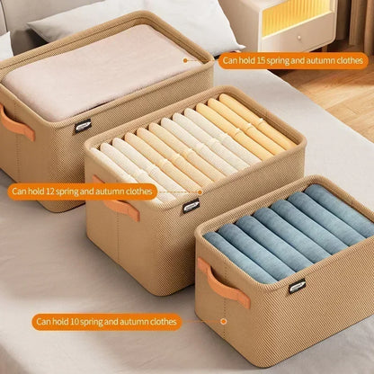 Thick Clothes Organizer Storage Box — Drawer Cabinet for Pants, Sweaters, Jeans, and Wardrobe Clothes