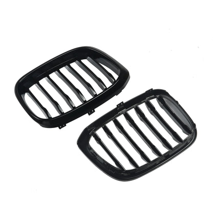 MagicKit Front Bumper Grill for BMW X3 X3M G01 & X4 G02 (2018-2020) — Gloss Black Single Slat Sport Style Replacement