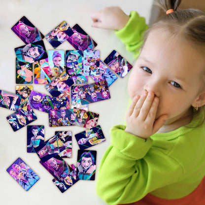 K-POP Demon Hunter Girl Group Holographic Cards – 30-Piece Anime Collectible Set for Fans & Trading Card Games