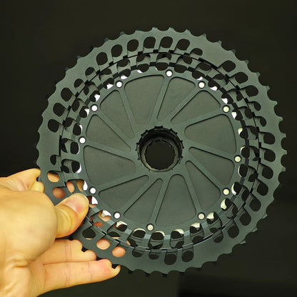 GOLDIX 12-Speed Ultralight MTB Cassette – CNC Sprocket 11-51T/11-46T HG & 10-46T/10-51T XD for Shimano SRAM