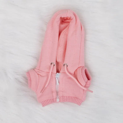 15/17cm Labubu Doll Hooded Zipper Sweatshirt Outfit Set – Stylish Ropa Accessories