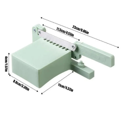 Stainless Steel Rice Cake Slicer - Mini Kitchen Tool for Quick Rice Cake Cutting