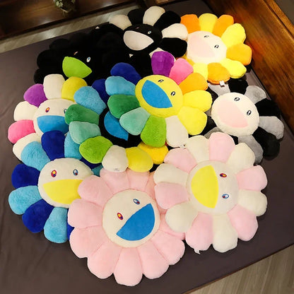 40/60cm Sunflower Plush Pillow — Soft Flower Cushion for Sofa, Bed & Room Decor, Kawaii Gift