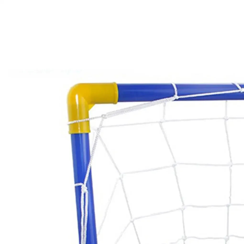 Folding Mini Soccer Ball & Removable Goal Post Net Set for Kids - High-Strength Indoor/Outdoor Football Gift
