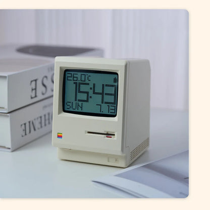 Retro Maclock Alarm Clock – Creative Electronic Desktop Clock with Wake-Up Function for Students