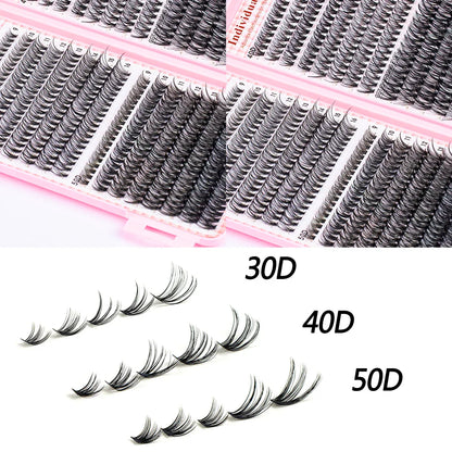 640pcs Individual Lashes DIY Eyelash Extension Kit – False Lashes, Bond & Seal, Tweezer, Eyelash Curler Makeup Tool Set