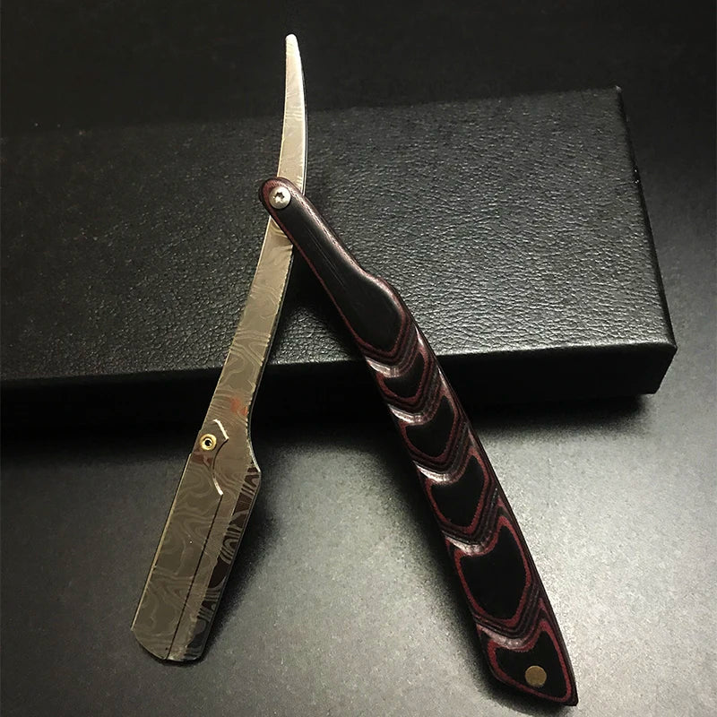 Men's Professional Manual Shaver – Stainless Steel Straight Edge Barber Razor, Folding Beard Cutter Gift