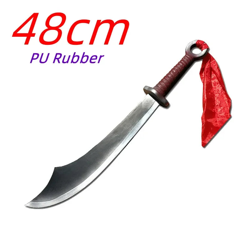 Halloween Cosplay Knife Prop - PU Safety Short Knife Replica for Role Playing & Costume Events