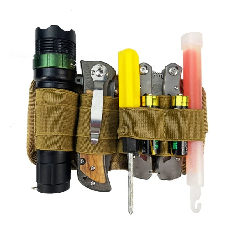 Tactical Backpack Vest Chest Rig – EDC Inner Separation Holder, Modular Organizer Insert Bag with Pen and Flashlight Holder