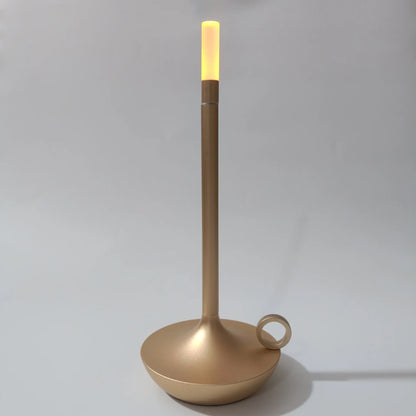 Rechargeable LED Candlelight Table Lamp - Touch Control Night Light for Restaurant, Bar & Desktop Decor