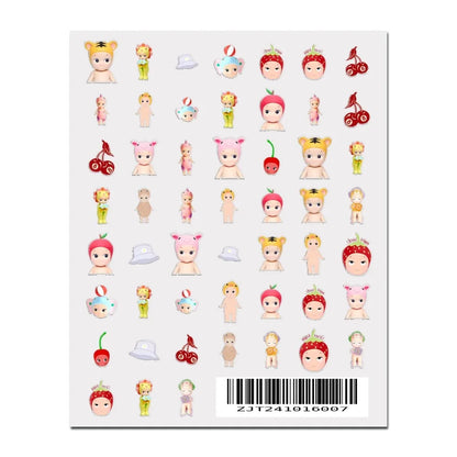 S-Sonnies Angels 3D Nail Art Stickers - Cartoon Adhesive Decal Stickers for Manicure & Nail Parts