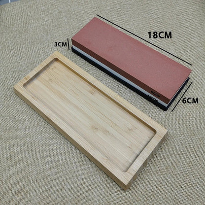 Professional Double-Sided Whetstone Knife Sharpener – Kitchen Sharpening Stone 240/600/1000/3000 Grit
