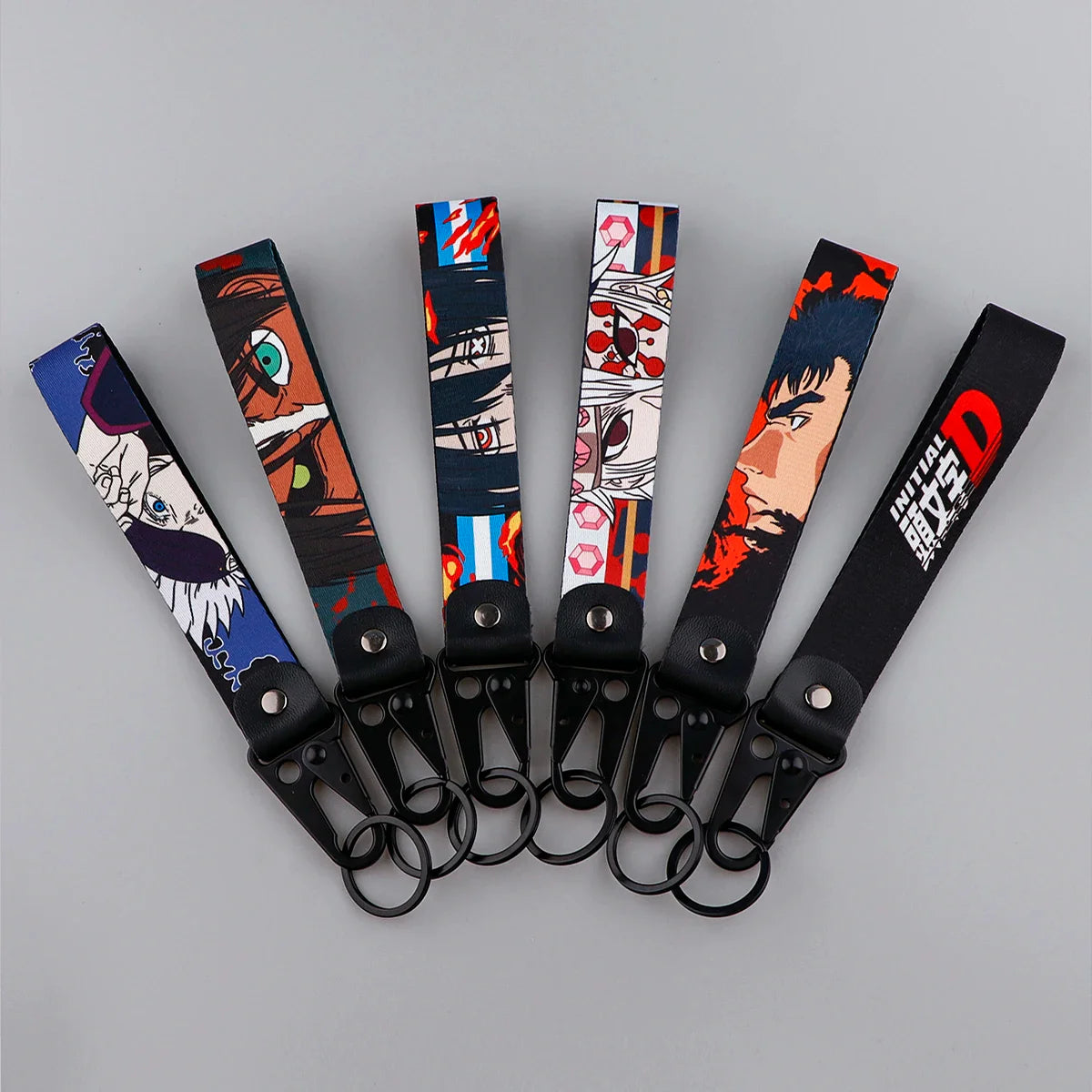 Anime Eagle Beak Keychain – Cool Short Lanyard for Phone, Badge Holder & USB Pendant