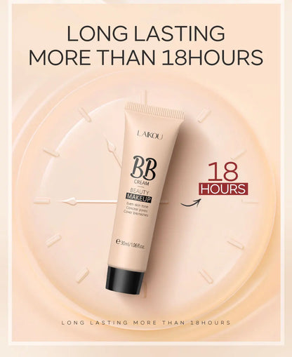 6-Color BB Cream Concealer – 30ml Natural Face Primer & Coverage Foundation