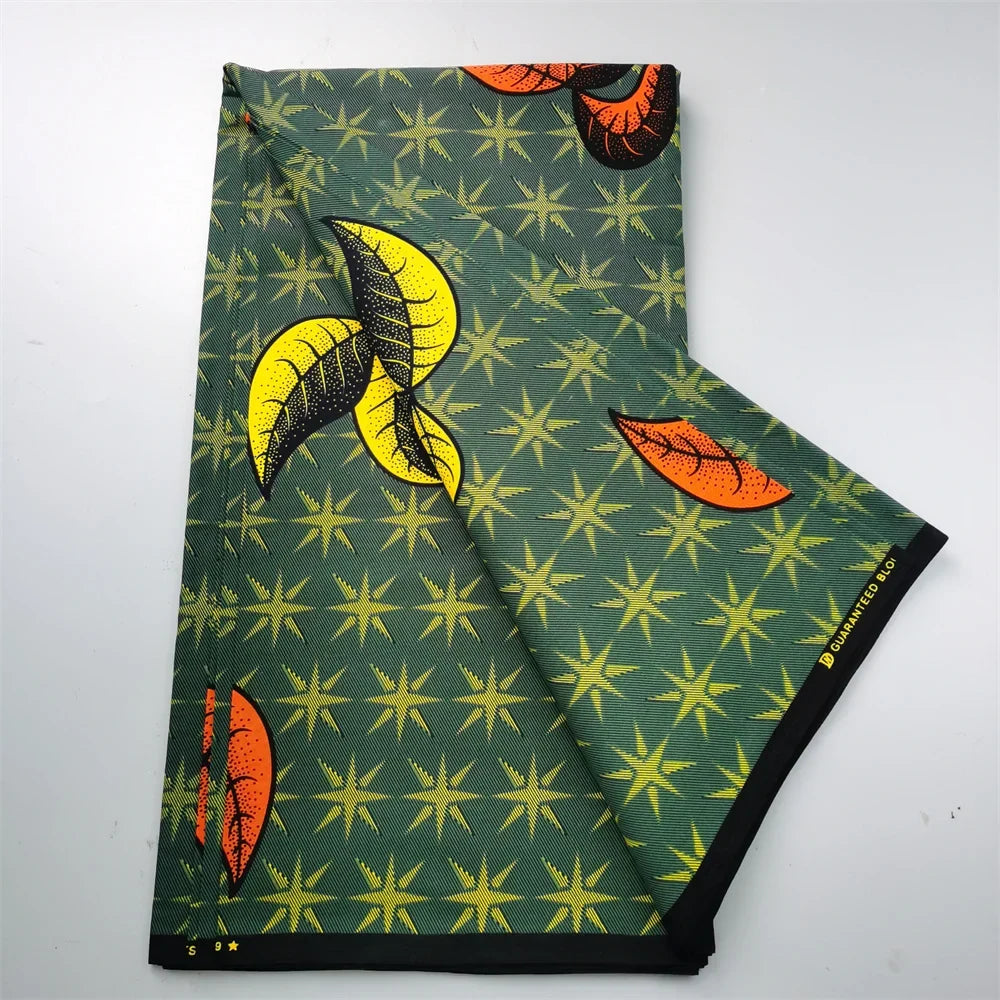 Guaranteed Veritable African Real Wax Fabric - 100% Cotton High Quality Ankara Pagne 6 Yards Nigerian Women’s Style Dress Material
