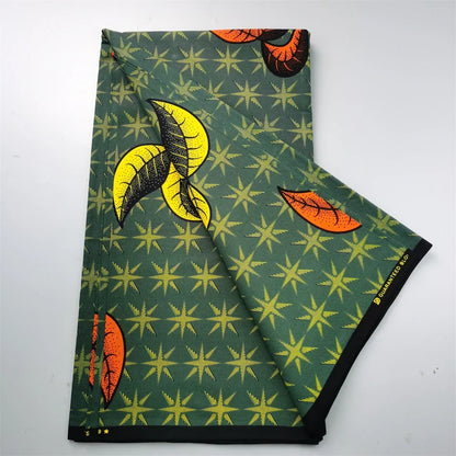 Guaranteed Veritable African Real Wax Fabric - 100% Cotton High Quality Ankara Pagne 6 Yards Nigerian Women’s Style Dress Material
