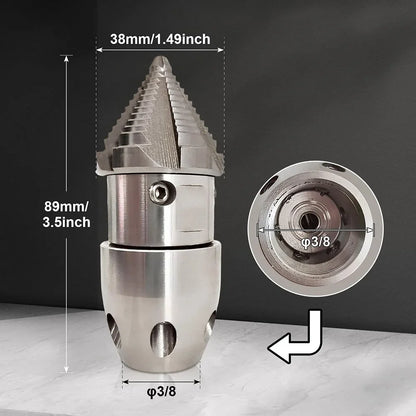 High Pressure Rotating Nozzle 1/2 M22 & 3/8 – Sewer & Sludge Cleaning Water Gun Nozzle for Pressure Washing